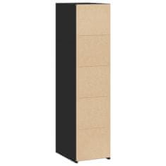 Vidaxl Skříň highboard černá 30 x 41 x 124 cm kompozitní dřevo