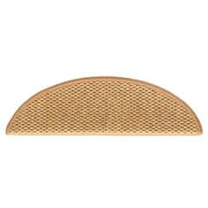 Vidaxl Samolepicí nášlapy na schody vzhled sisal 15 ks 56x17x3cm sisal