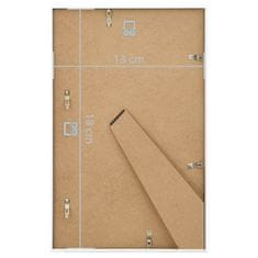 Vidaxl Fotorámečky koláž 5 ks na zeď nebo stůl bílé 13 x 18 cm MDF