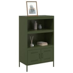 Vidaxl Skříň highboard olivově zelená 68 x 39 x 113 cm ocel