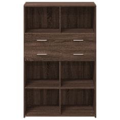 Vidaxl Skříň highboard hnědý dub 80 x 42,5 x 124 cm kompozitní dřevo