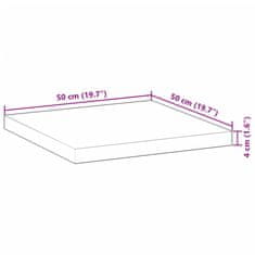 Vidaxl Stolní deska čtvercová 50 x 50 x 4 cm masivní akáciové dřevo