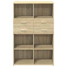 Vidaxl Skříň highboard dub sonoma 80 x 42,5 x 124 cm kompozitní dřevo