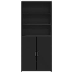 Vidaxl Skříň highboard černá 80 x 42,5 x 185 cm kompozitní dřevo