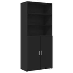 Vidaxl Skříň highboard černá 80 x 42,5 x 249 cm kompozitní dřevo