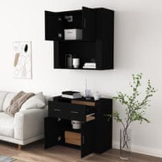 Vidaxl Skříň highboard černá kompozitní dřevo