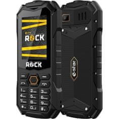 eStar Mobilní telefon ROCK - černý