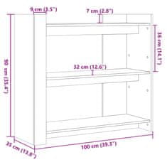 Vidaxl Konzolový stolek bílý 100 x 35 x 90 cm kompozitní dřevo