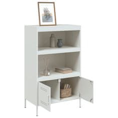 Vidaxl Skříň highboard bílá 68 x 39 x 113 cm ocel