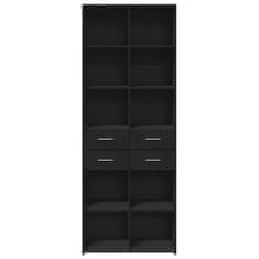 Vidaxl Skříň highboard černá 70 x 42,5 x 185 cm kompozitní dřevo