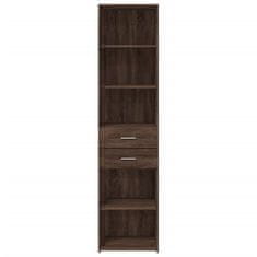 Vidaxl Skříň highboard hnědý dub 45 x 42,5 x 185 cm kompozitní dřevo