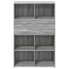 Vidaxl Skříň highboard šedá sonoma 80 x 42,5 x 124 cm kompozitní dřevo