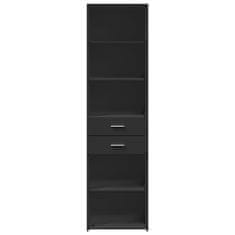 Vidaxl Skříň highboard černá 50 x 42,5 x 185 cm kompozitní dřevo