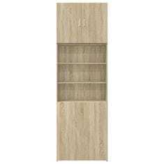 Vidaxl Skříň highboard dub sonoma 80 x 42,5 x 249 cm kompozitní dřevo