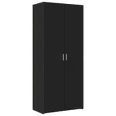 Vidaxl Skříň highboard černá 80 x 42,5 x 249 cm kompozitní dřevo