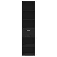 Vidaxl Skříň highboard černá 45 x 42,5 x 185 cm kompozitní dřevo