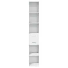 Vidaxl Skříň highboard bílá 30 x 42,5 x 185 cm kompozitní dřevo