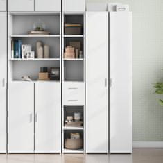 shumee vidaXL Skříň highboard bílá 30 x 42,5 x 185 cm kompozitní dřevo