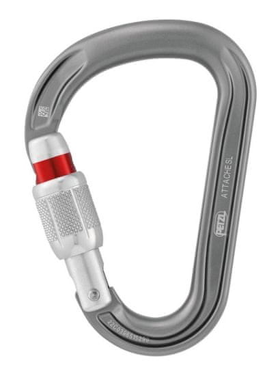 Petzl Karabina Petzl Attache šedá