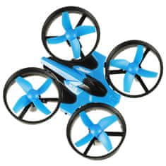 WOWO Modrý Mini Dron JJRC H36 s Dálkovým Ovládáním, 2,4 GHz, 4 Kanály, 6 Osový