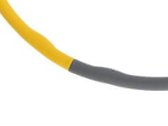 WOWO Žlutý a šedý Hula Hop s hubnoucím masérem, průměr 85 cm, hmotnost 0,8 kg