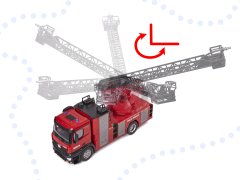 WOWO Dálkově ovládané hasičské auto RC H-Toys 1561, frekvence 2.4GHz, měřítko 114