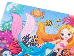 WOWO Dětské Puzzle Mořská Panna v Plechové Krabičce, 100 Dílků