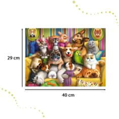 WOWO Puzzle CASTORLAND Hravá Zvířátka, 70 Dílků, Pro Děti 5+ Let