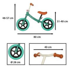 WOWO Tyrkysové Balanční Kolo Trike Fix Balance pro Děti