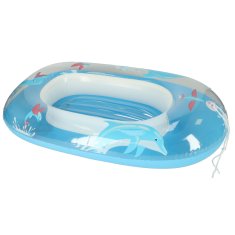 WOWO Bestway 34037 - Nafukovací dětský plavecký kruh s sedátkem, modrý, pro děti 3+ do 45kg