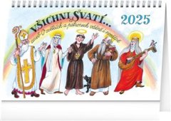 Kalendář 2025 stolní: Všichni svatí - Kamila Skopová, 23,1 × 14,5 cm