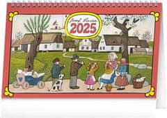 Kalendář 2025 stolní: Josef Lada, 23,1 × 14,5 cm
