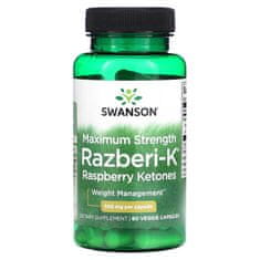 Swanson Swanson Maximum Strength Razberi-k-Raspberry Ketones 500 mg 60 tobolek BI8585