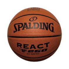 Spalding Míče basketbalové hnědé 7 React TF250 Logo Fiba