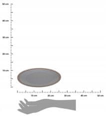 Dekorstyle Kameninový talíř Clay 26,5 cm šedý