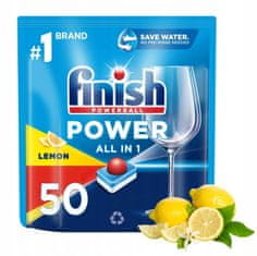 RECKITT BENCKISER Tablety do myčky FINISH 50 ks. Power Essential lemon