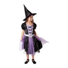 Rappa Dětský kostým čarodějnice černo-fialová (S) e-obal