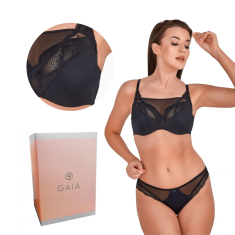 Gaia Podprsenka s vestavěným košíčkem Soft Ida 1216 měkký černý 90D