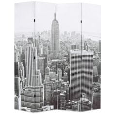 Vidaxl Skládací paraván 160 x 170 cm Denní New York černobílý