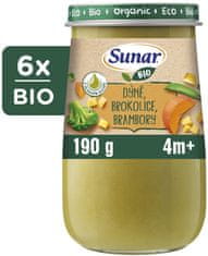 Sunar BIO příkrm dýně, brambory, olivový olej 6 x 190 g