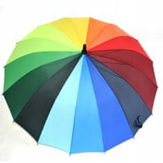 ER4 Velký Skládací Deštník Rainbow Automatický Deštník Xl Color Rainbow