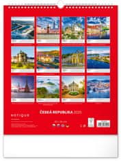 Presco Publishing NOTIQUE Nástěnný kalendář Česká republika 2025, 30 x 34 cm