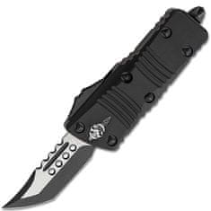 Microtech 819-1TS Mini Troodon Hellhound Black automatický nůž 5 cm, černá, hliník