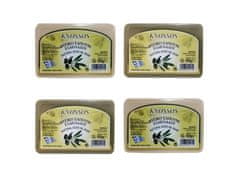Knossos 2x Řecké olivové mýdlo přírodní bílé 100gr + 2x zelené 100gr