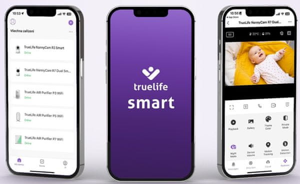 TrueLife NannyCam R7 Dual Smart v telefonu