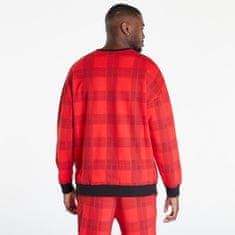 Calvin Klein Mc Holiday Lounge L/S Sweatshirt Textured Plaid/ Exact L Červená