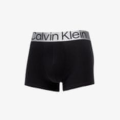 Calvin Klein Boxerky Reconsidered Steel Cotton Trunk 3-Pack Black S S Černá