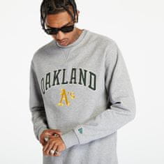 New Era Mikina Oakland Athletics Mlb Large Logo Crew Neck Sweatshirt Grey XS XS Šedá