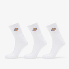 Dickies Ponožky Valley Grove Socks 3-Pack White 39-42 Bílá