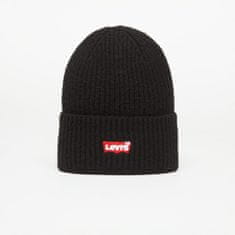 Levis Čepice Essential Ribbed Batwing Beanie Black Universal